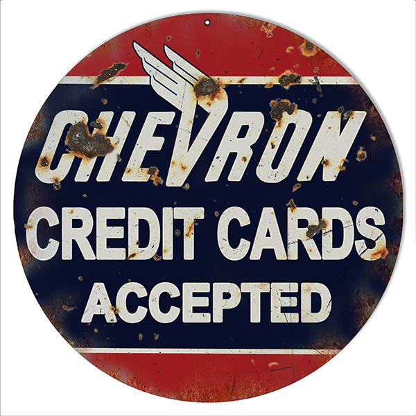 Chevron Credit Cards Accepted 14x14