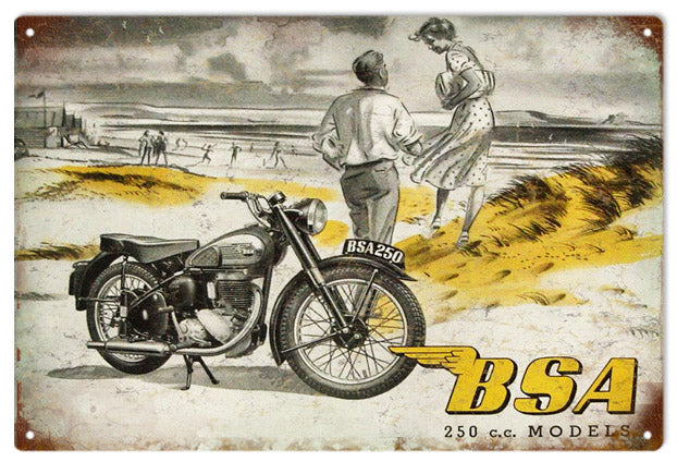 BSA Motorcycle 250 cc Models 12x18