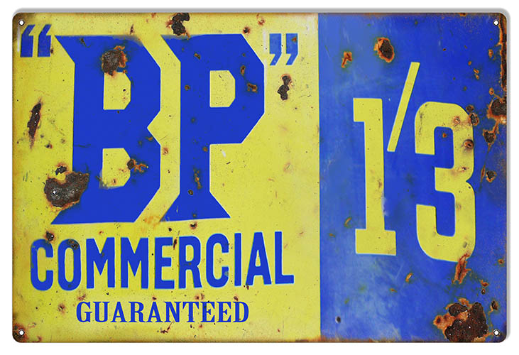 BP Commercial 1’3 Motor Oil 12×18