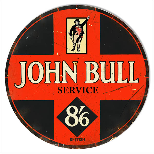 John Bull 86 Motor Oil 14x14