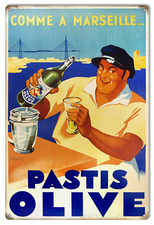 Pastis Olive Bar 12x18