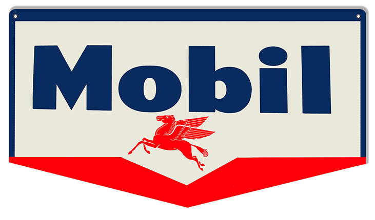 Mobil Pegasus Motor Oil Vintage Style Metal Sign 10 × 18