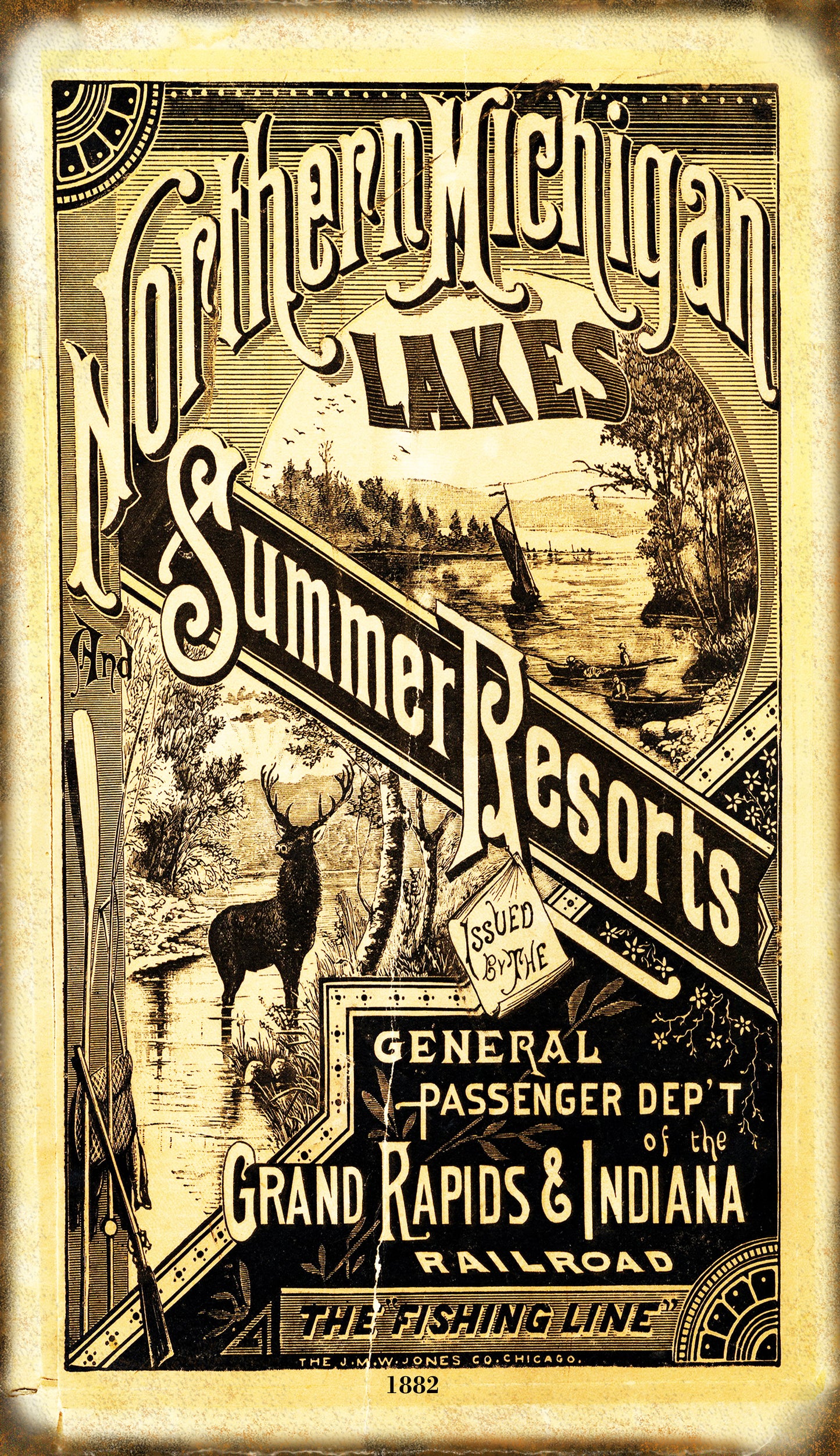 Grand Rapids & Indiana Railroad Railway 8×14