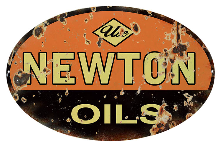 Newton Oils Motor Oil Service Station 9×14