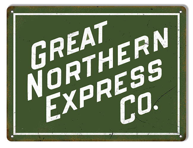 Great Northern Express Co. Railroad 9×12