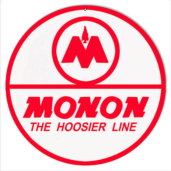 Monon Hoosier Line Railroad 14 x 14