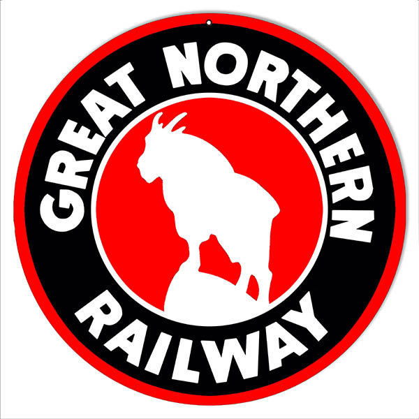 Great Northern Railway Railroad Herald 14 x 14