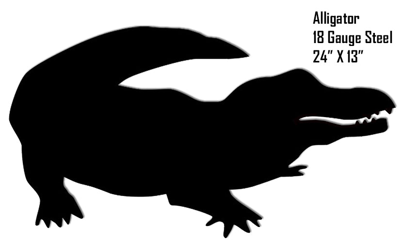 Alligator Water Silhouette 13×24