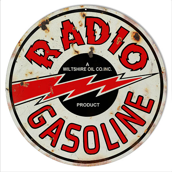 Radio Gasoline Motor Oil 14 x 14