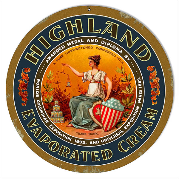 Highland Evaporated Cream Country 14 x 14