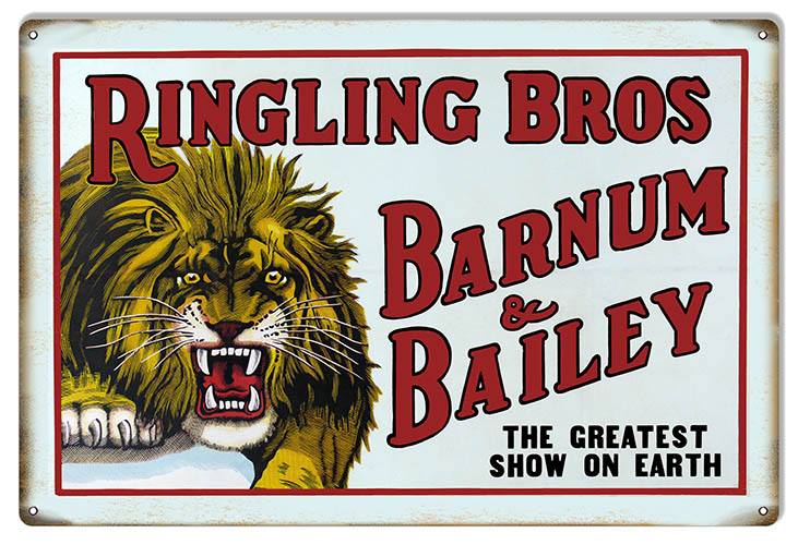 The Greatest Show Ringling Bros Circus 12×18