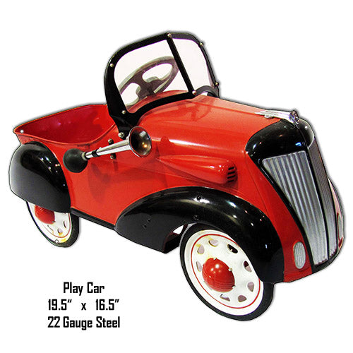Little Red Play Car 16.5×19.5