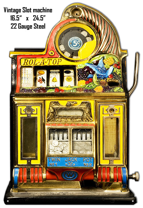 Rol A Top Slot Machine 16.5×24.5