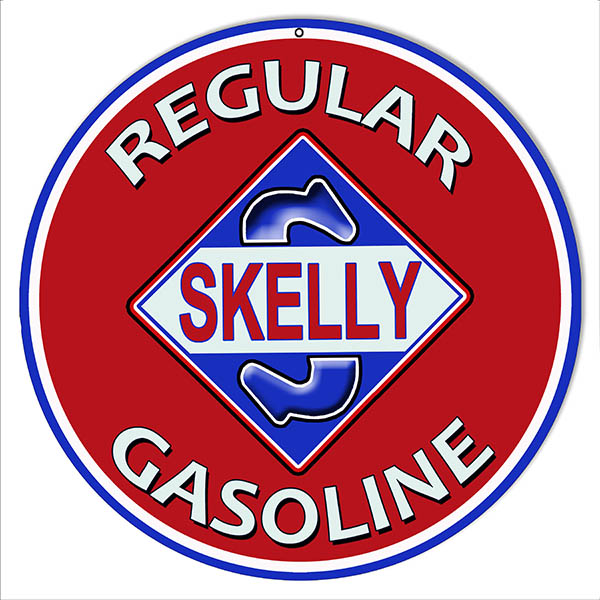 Regular Skelly Gasoline Motor Oil Vintage Style Metal Sign 14 x 14