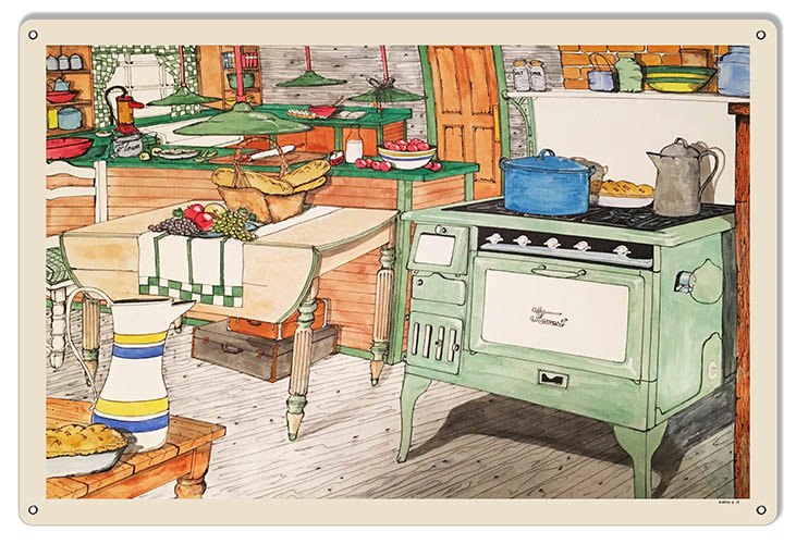 Country Kitchen 12×18