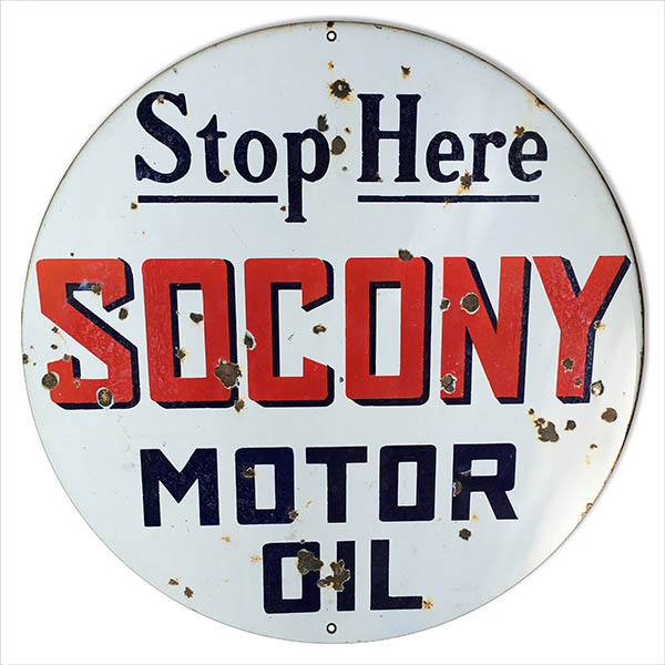 Socony Motor Oil 18x18