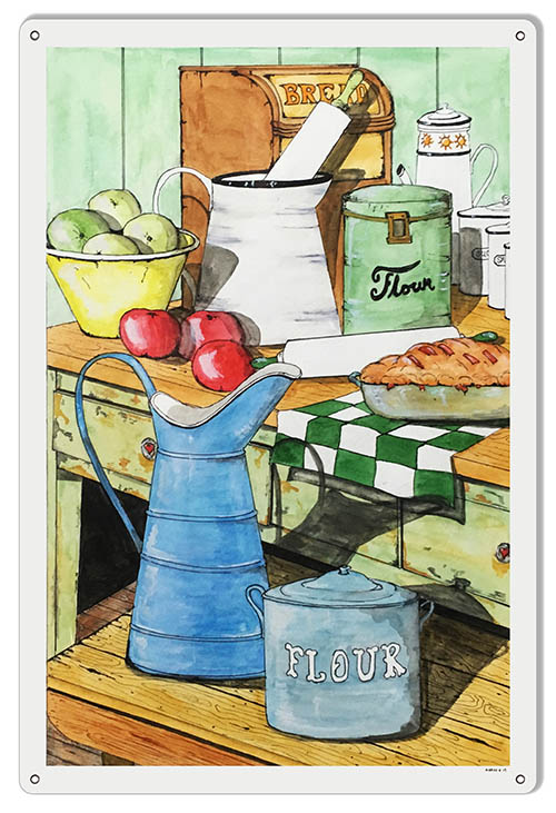 Flour Bread Country Store 12×18