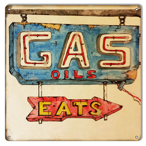 Gas Oil Eats Gas Station 12×12