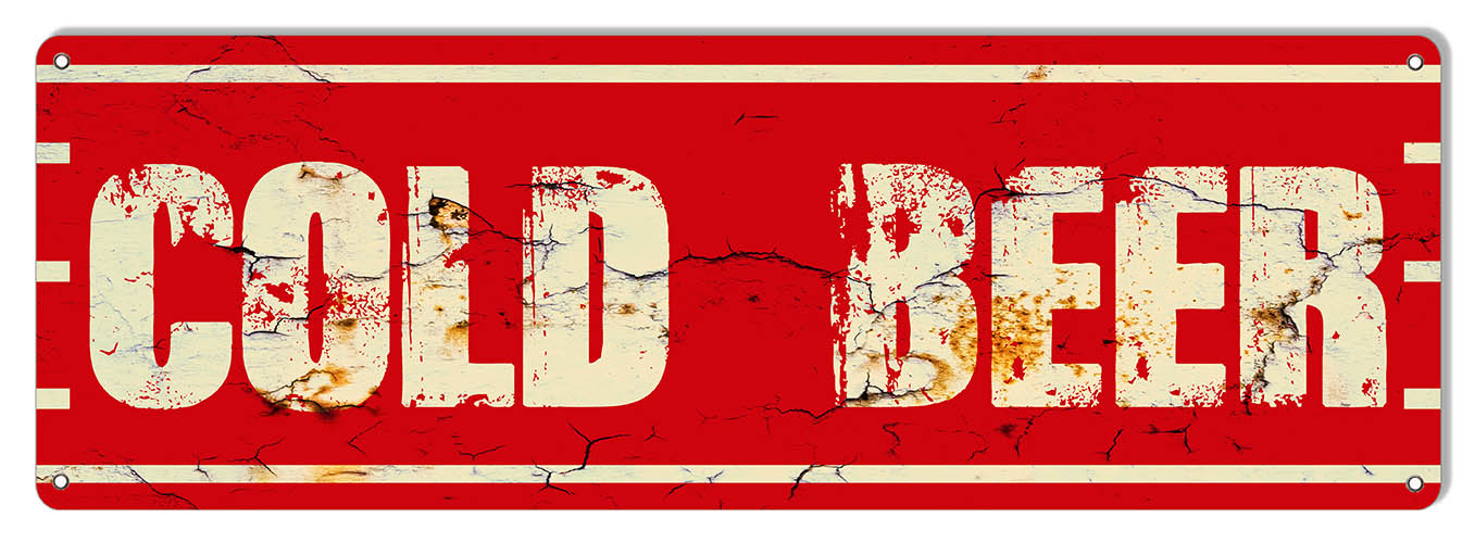 Cold Beer Bar 6×18