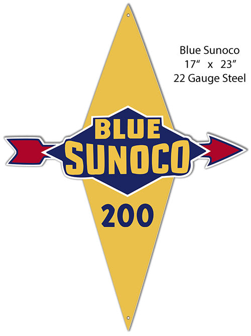 Blue Sunoco 17×23