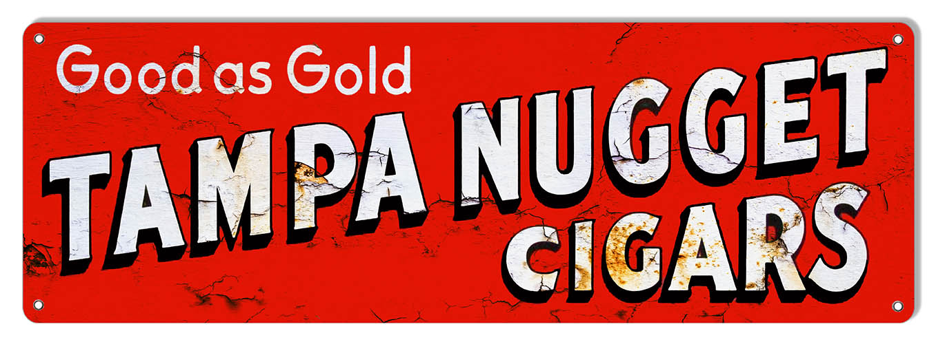 Gold Tampa Nugget Cigars 6×18