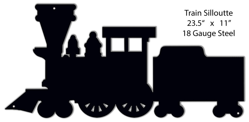 Train Silhouette Wall Key Holder 11×23.5