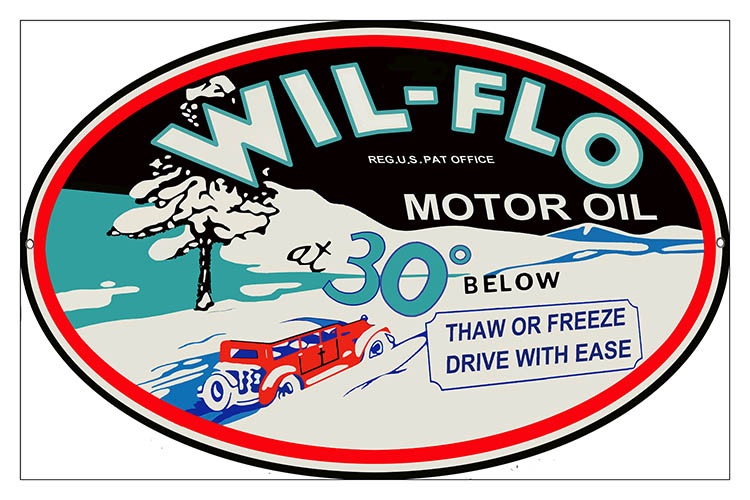Wil-Flo Motor Oil 9×14