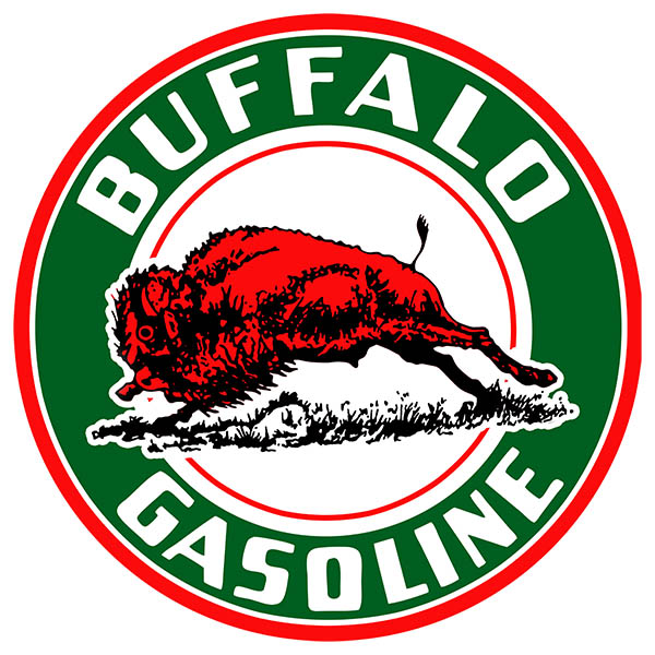 Buffalo Gasoline Motor Oil Vintage Style Metal Sign 18 × 18