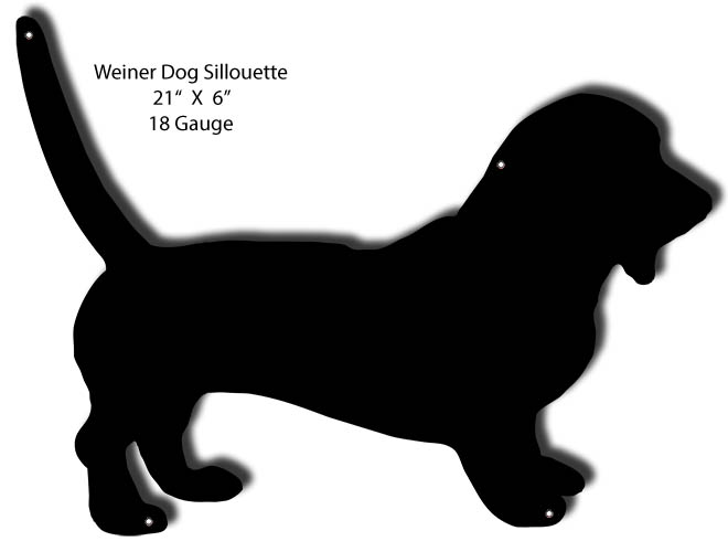 Weiner Dog Silhouette 16×21