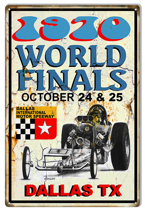 1970 World Finals Motor Speedway 12×18