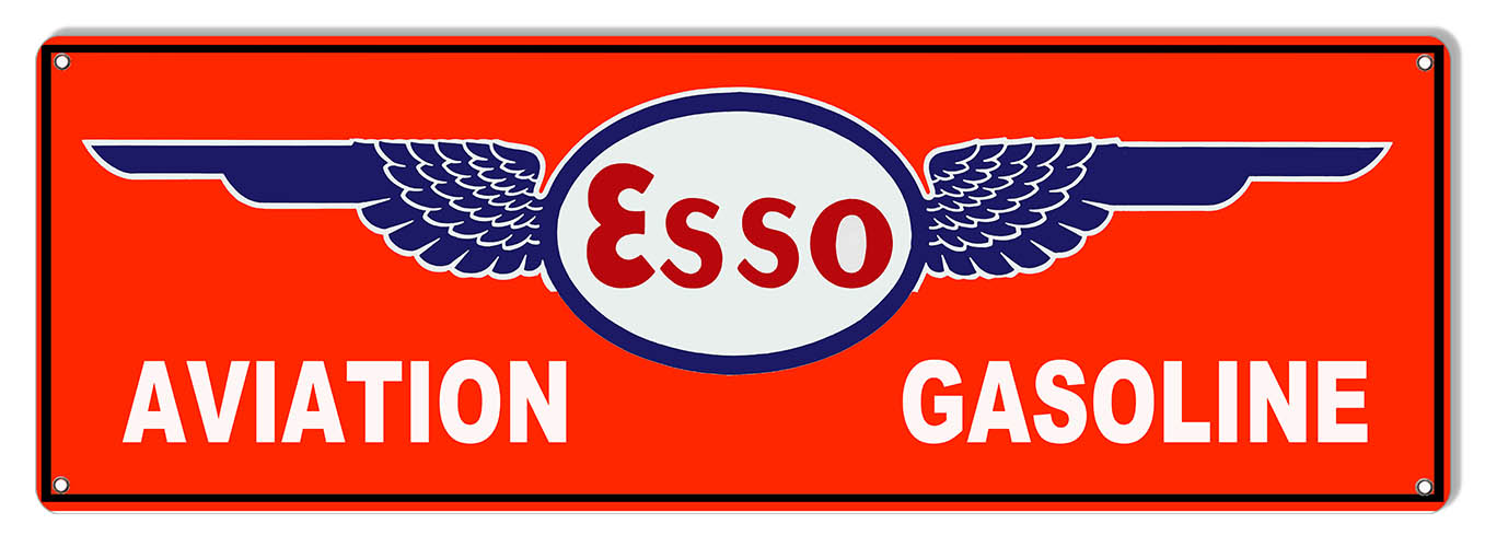 Aviation Gasoline ESSO Motor Oil 8×24