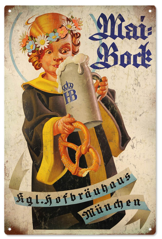 Hofbrauhaus Beer Vintage Style Metal Sign 12 x 18
