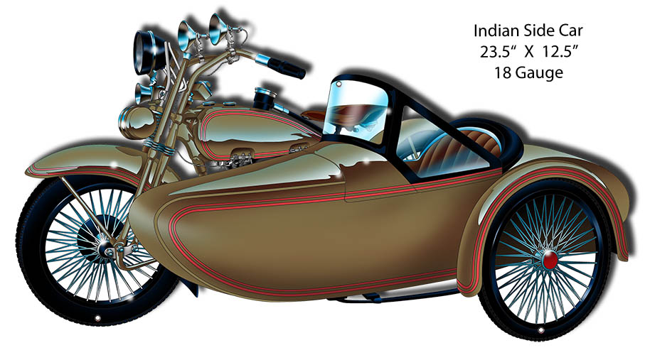 Indian Side Car 12.5×23.5