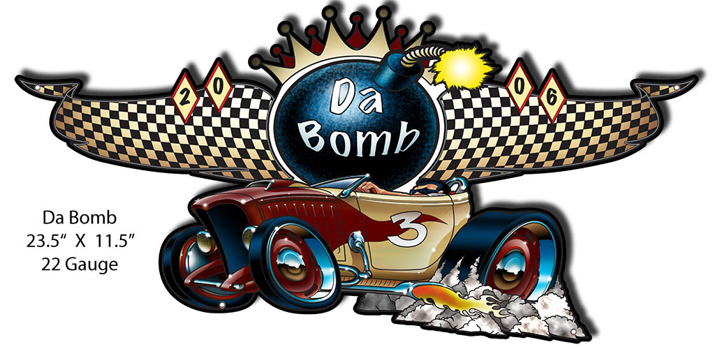 Da Bomb Hot Rod 11.5×23.5
