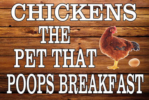 Chickens That Poop Country 12×18
