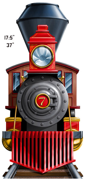 Train Railroad 17.5x37