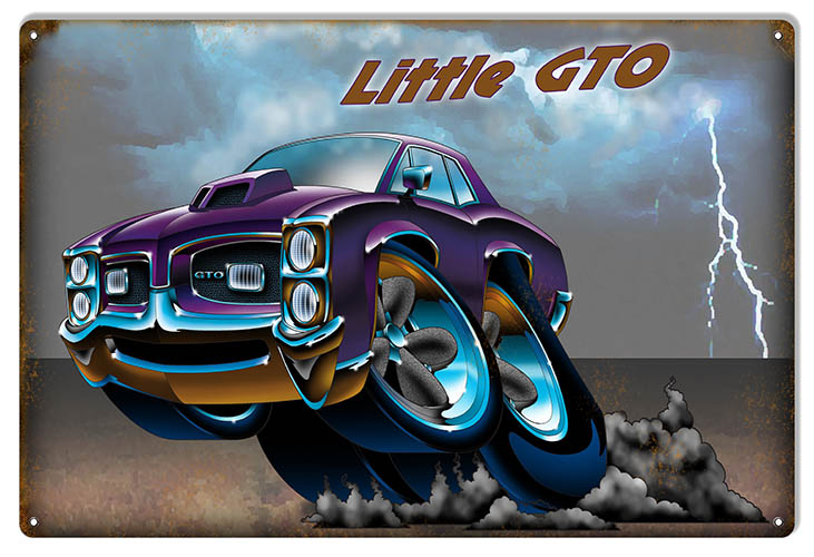 Cool Purple Little GTO 12×18
