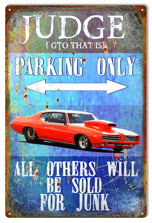 GTO Parking Only 12″x18″
