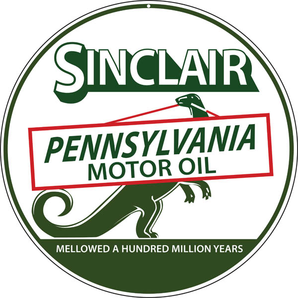 Sinclair Pennsylvania Motor Oil Vintage Style Metal Sign 14 x 14