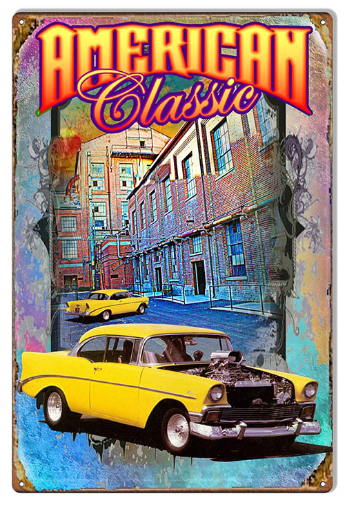 Yellow American Classic 12×18