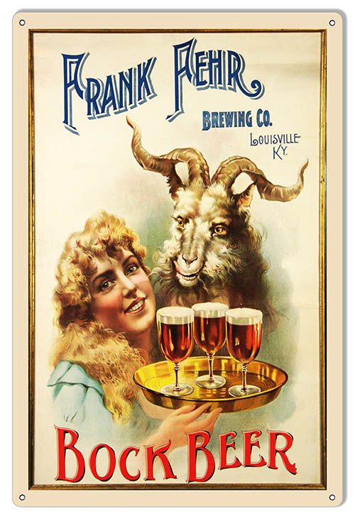 Frank Ferhr Brewing Co. Bock Beer 12×18