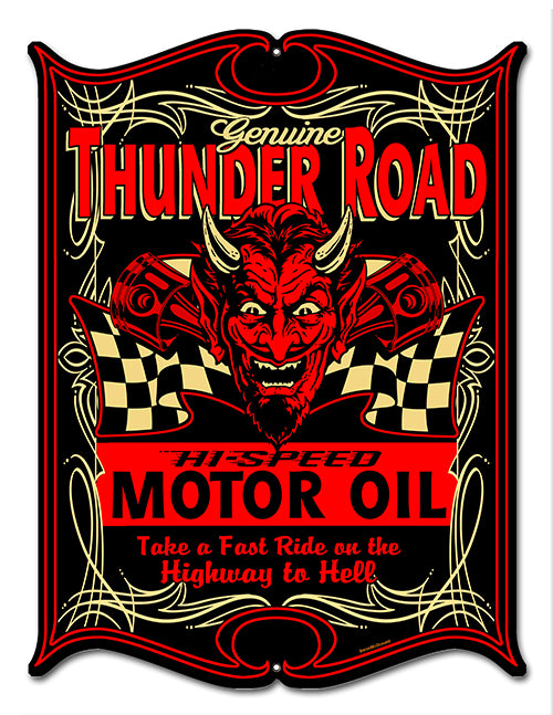Thunder Road Gas And Motor Oil 14×18