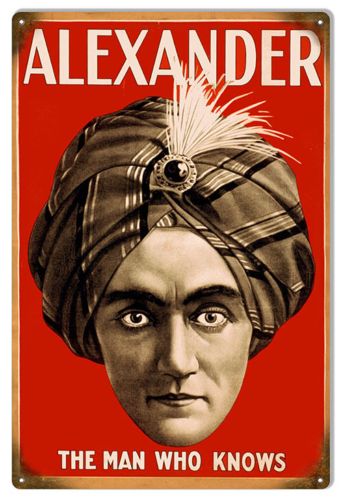 Magician Circus Alexander The Man Who Knows 12×18