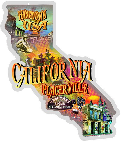 Hangtown Placerville Gold Country 12×14
