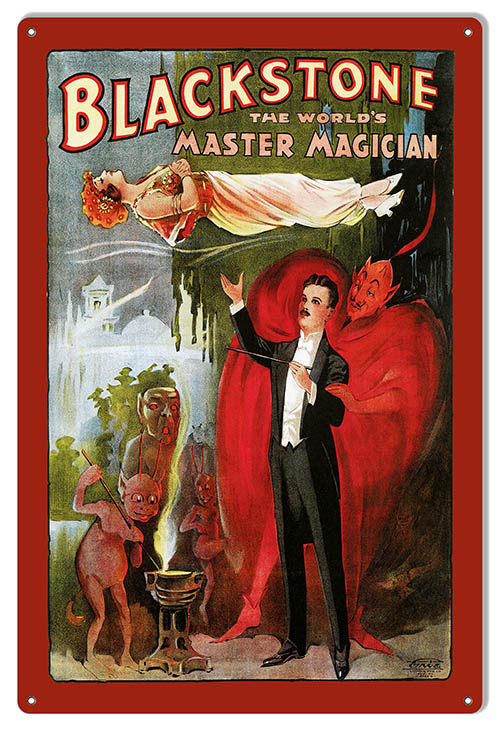 Magician Circus Blackstone The Worlds Master 12×18