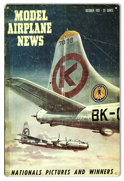 Model Airplane New October Cover 1951 Issue 12X18