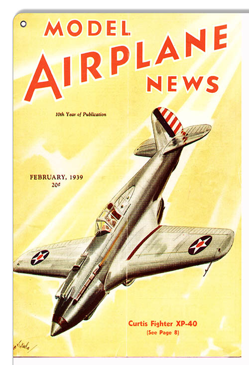 Model Airplane News February 1939 Cover 12×18
