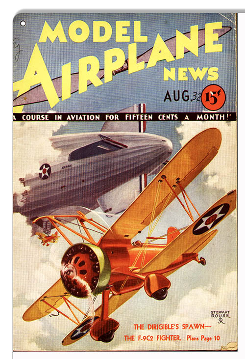 Model Airplane News Cover August 32 12×18