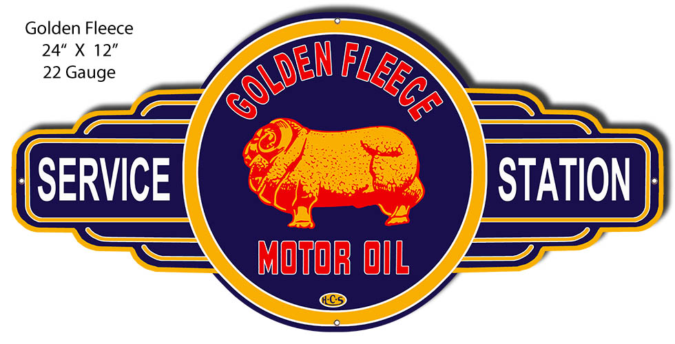 Golden Fleece Motor Oil Service Station 12×24