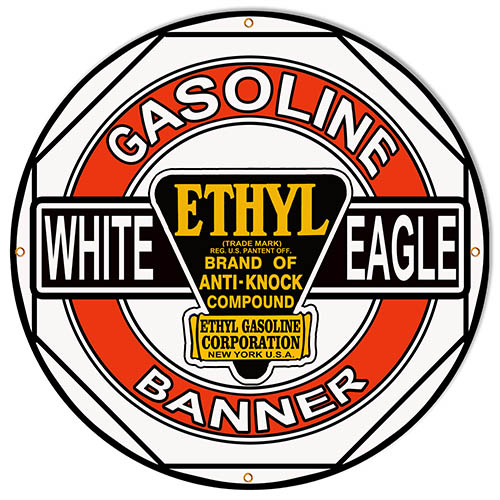 White Eagle Gasoline Vintage Style Metal Sign 30 x 30